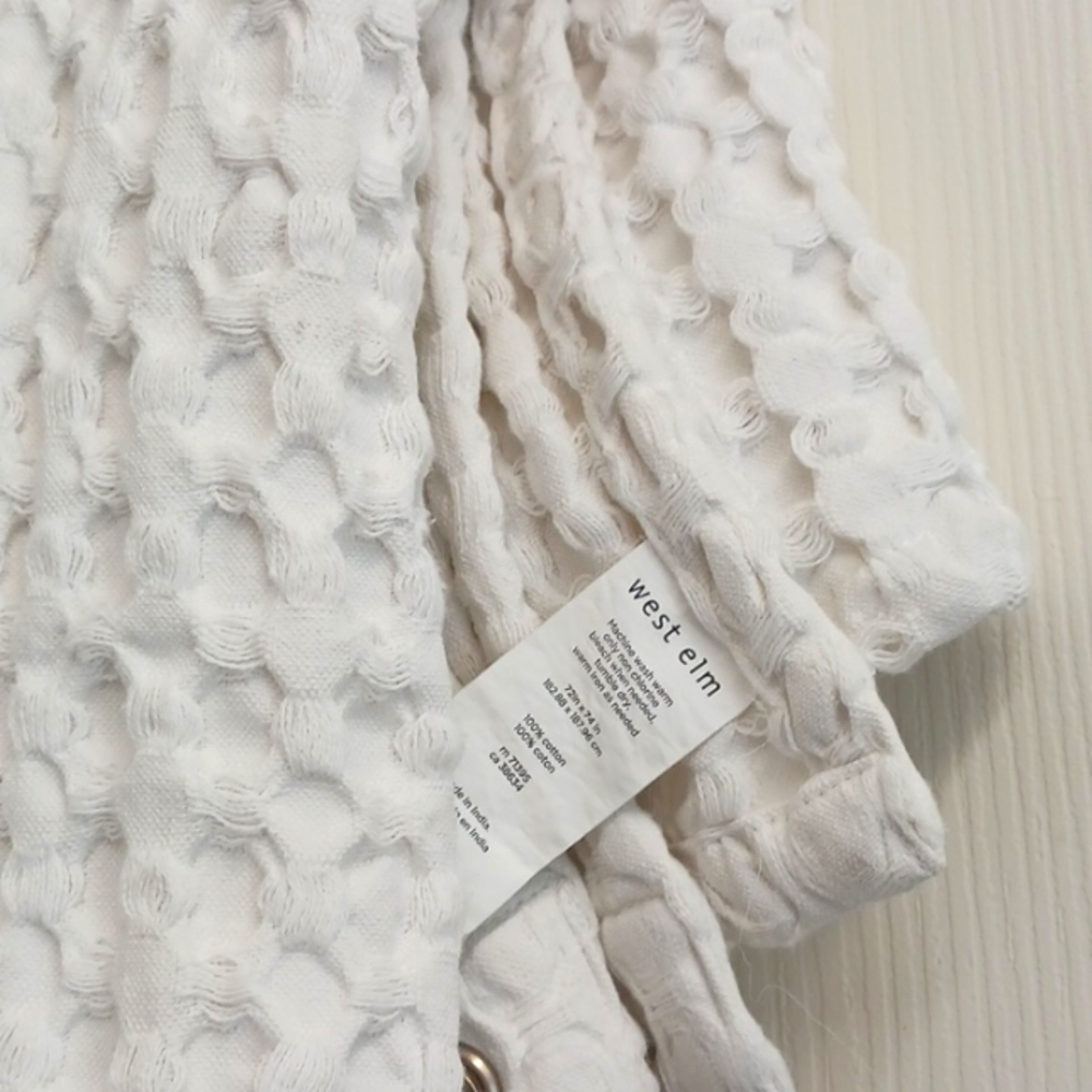 West Elm Shower Curtain
